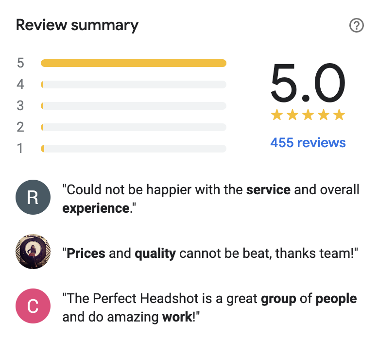Five-star client review screenshot 5