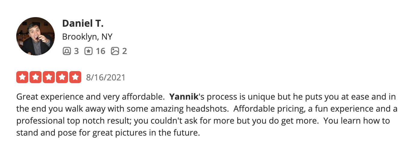 Five-star client review screenshot 9