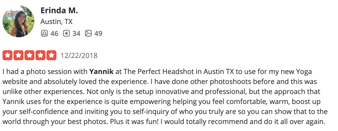 Five-star client review screenshot 14